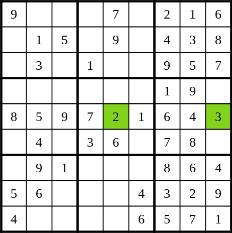 Sudoku Beispiel Leicht Schritt 4